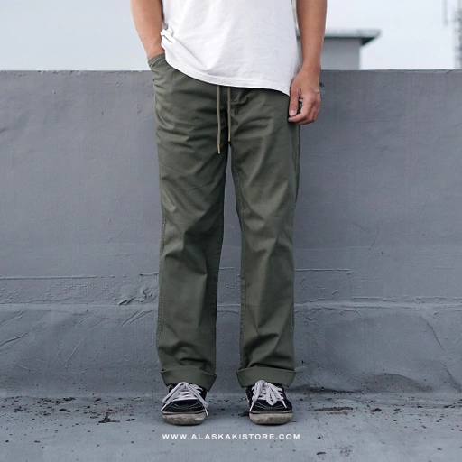 Image of Bean Flex Canvas Pants Olive LB5005