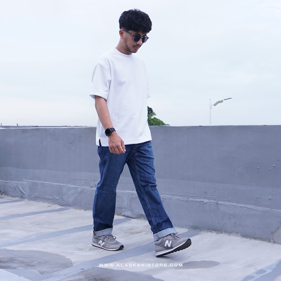 Relaxed Fit Denim Workpants Blue Washed DL5020