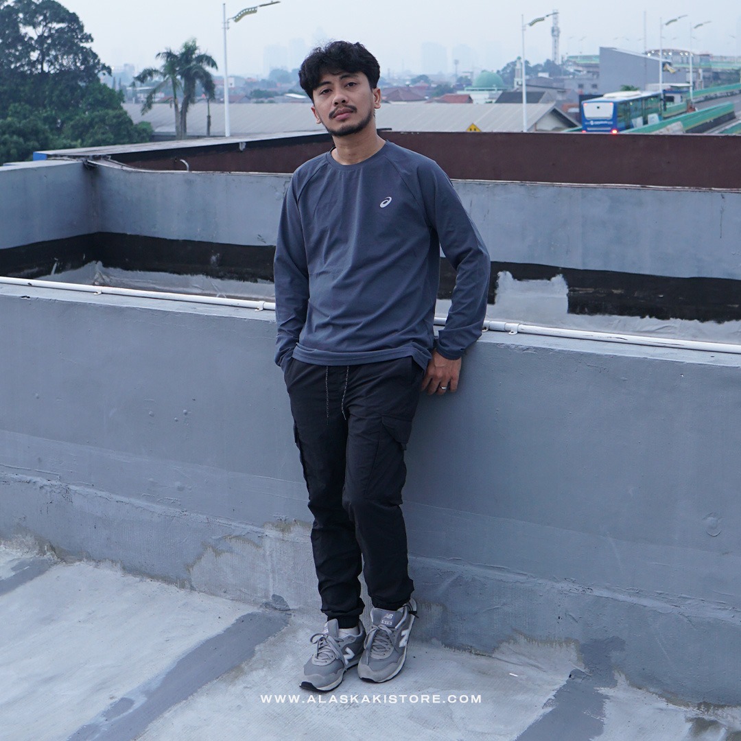 Long Sleeve Running Shirt Grey AS4005