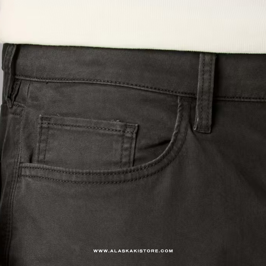 Twill Pants Slim Fit Charcoal FT5019