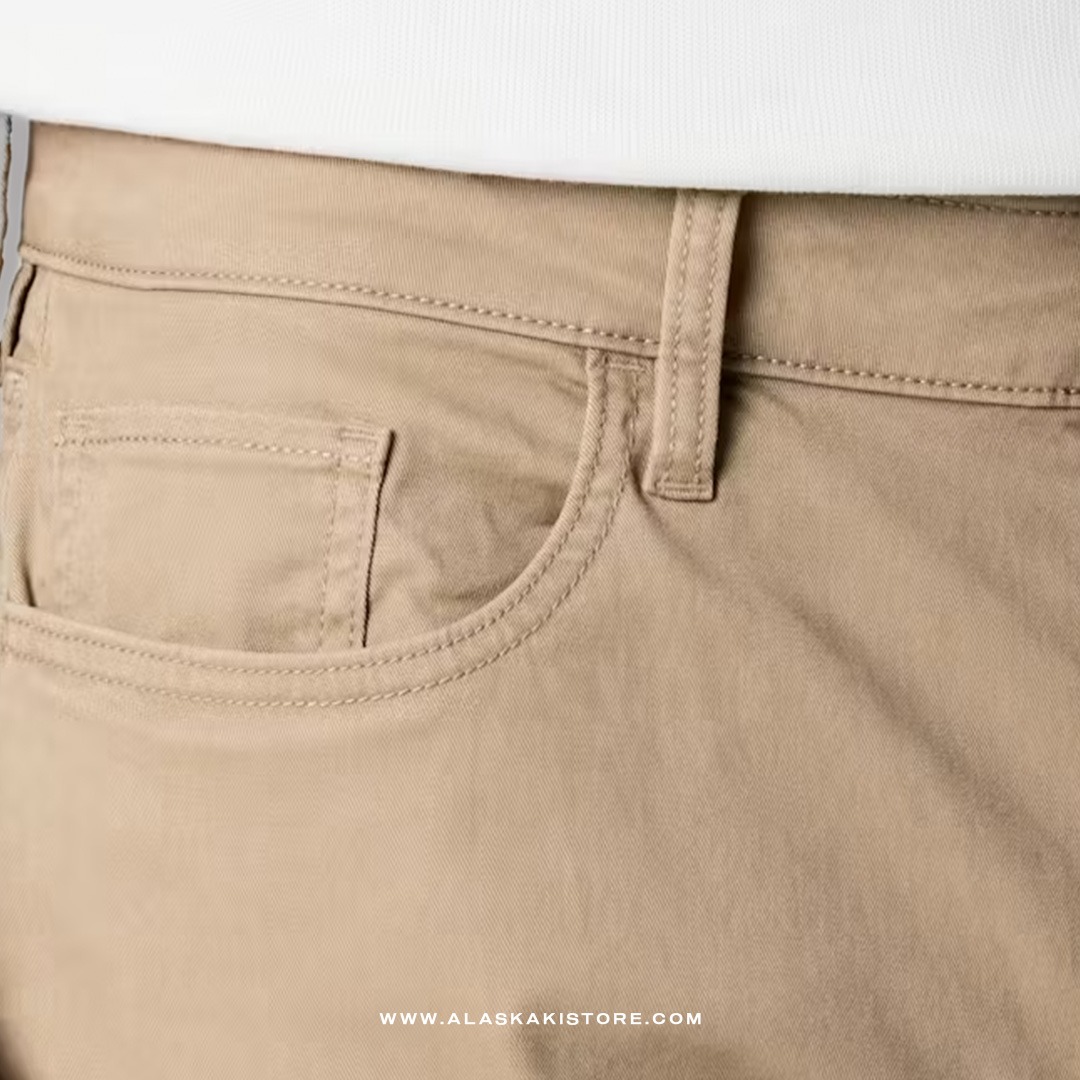 Twill Pants Slim Fit Khaki FT5020