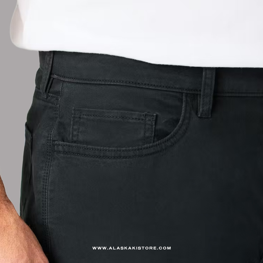 Twill Pants Slim Fit Dark Grey FT5023