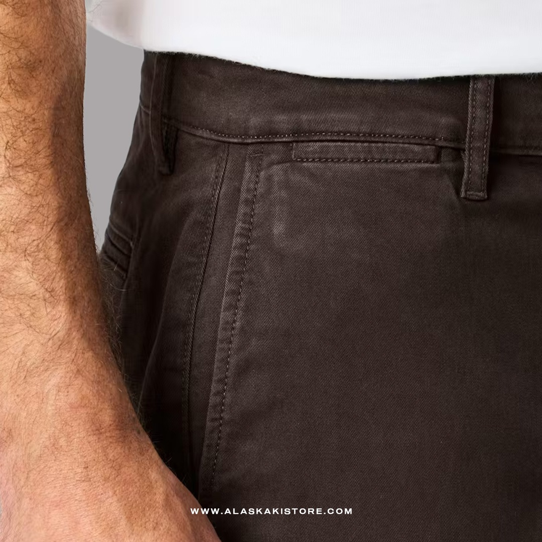 Classic Fit Chino Pants Dark Brown FT5033