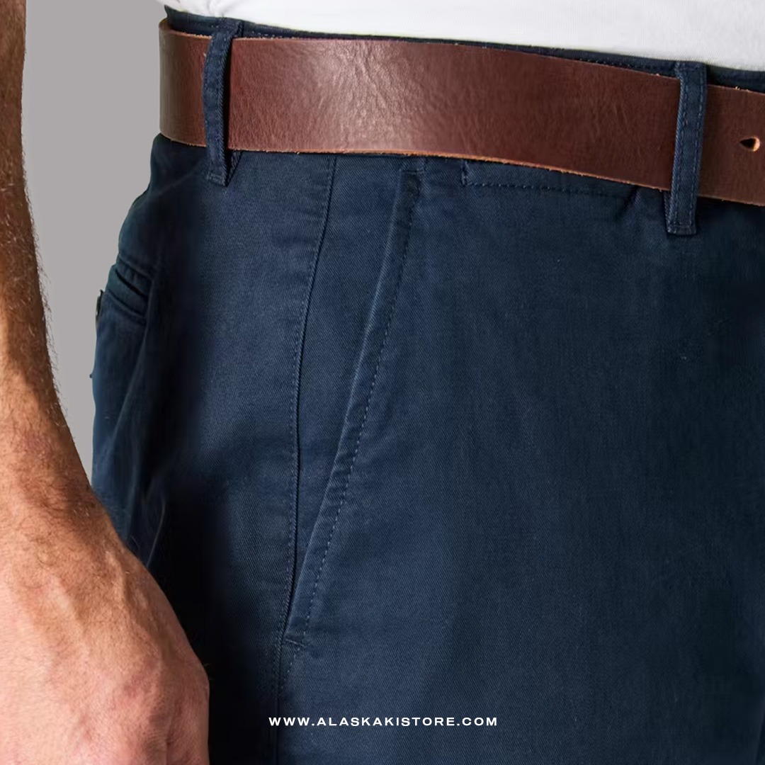 Athletic Tappered Fit Chino Pants Navy FT5029