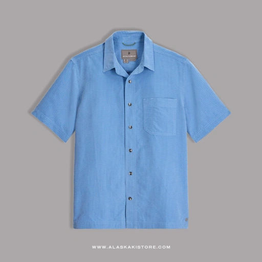 Image of Pucker Dry Short Sleeve Shirt Blue RR2002