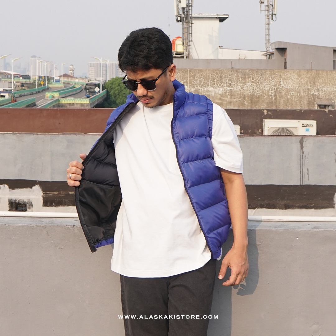 Puffer Vest Jacket Royal Blue BS1010