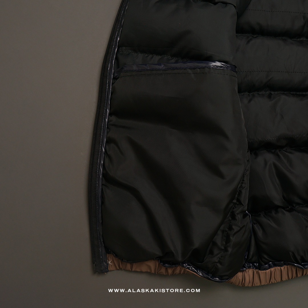 Puffer Vest Jacket Khaki BS1011