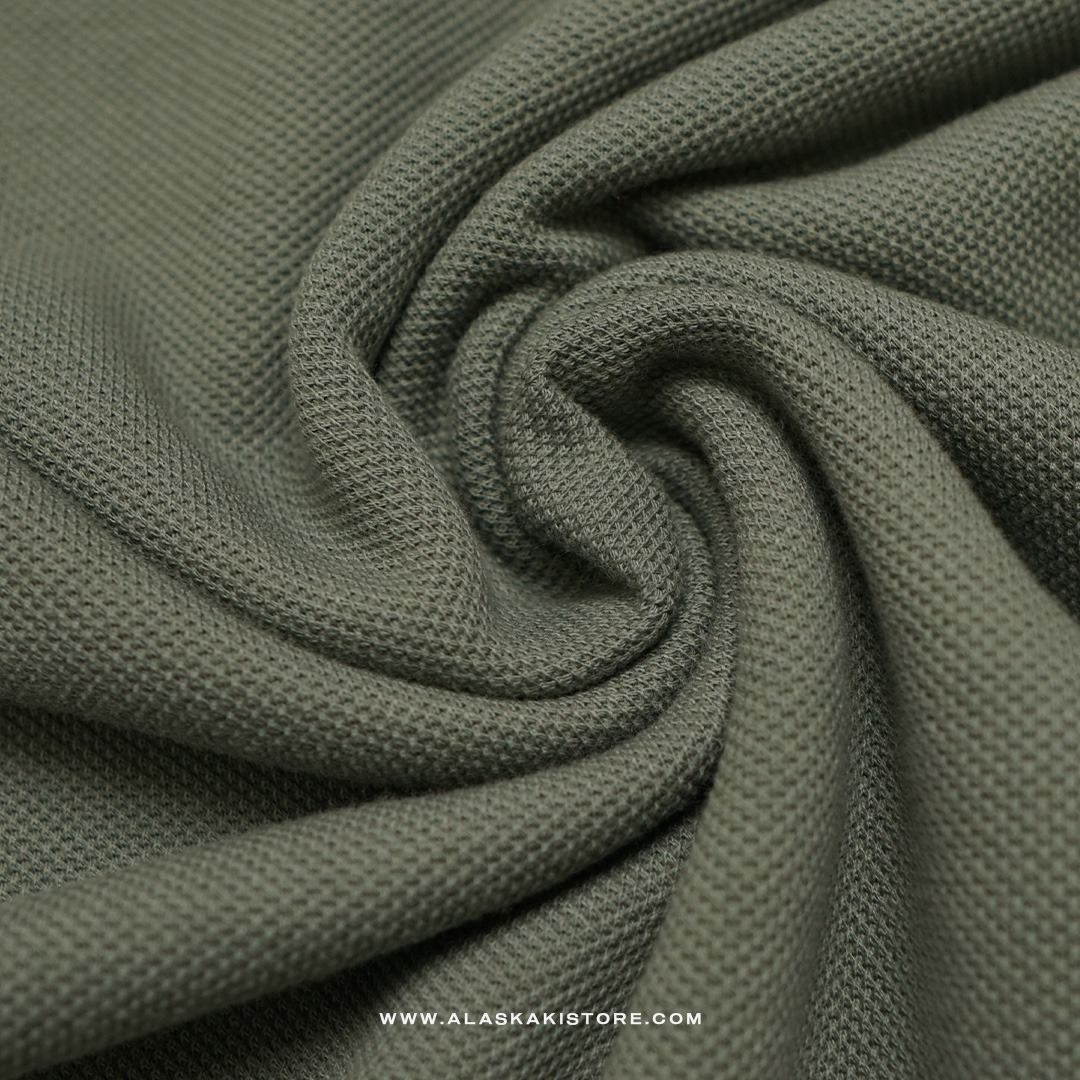 Half Zip Pique Shirt Green NC1017