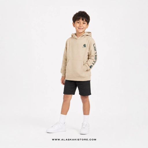 Image of Pullover Hoodie Toddler Beige CR1021