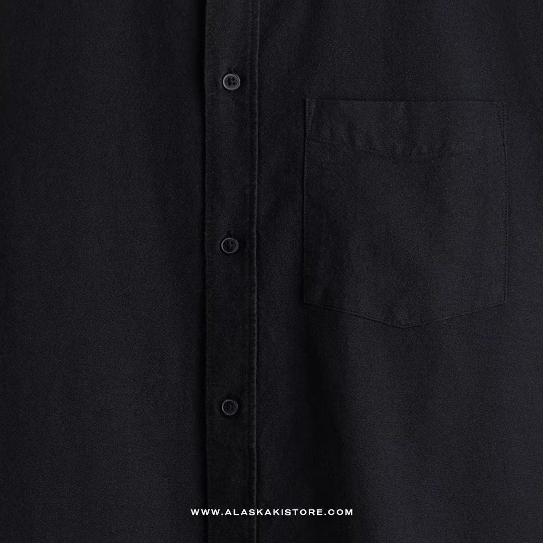 Regular Fit Oxford Shirt Black HM2031