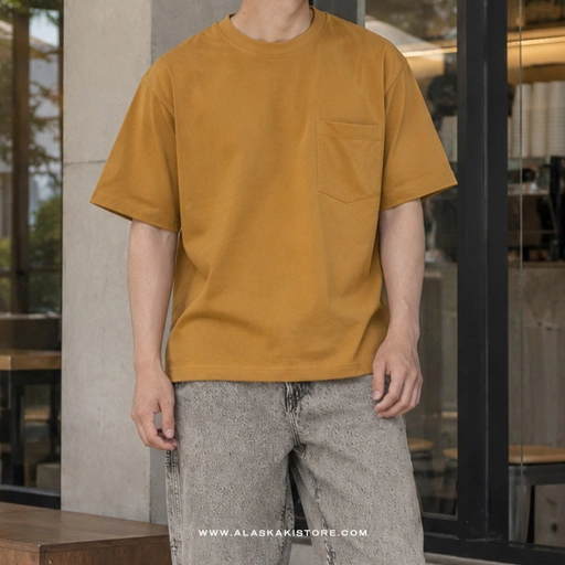 Heavyweight Oversized Tees Mustard CI4005