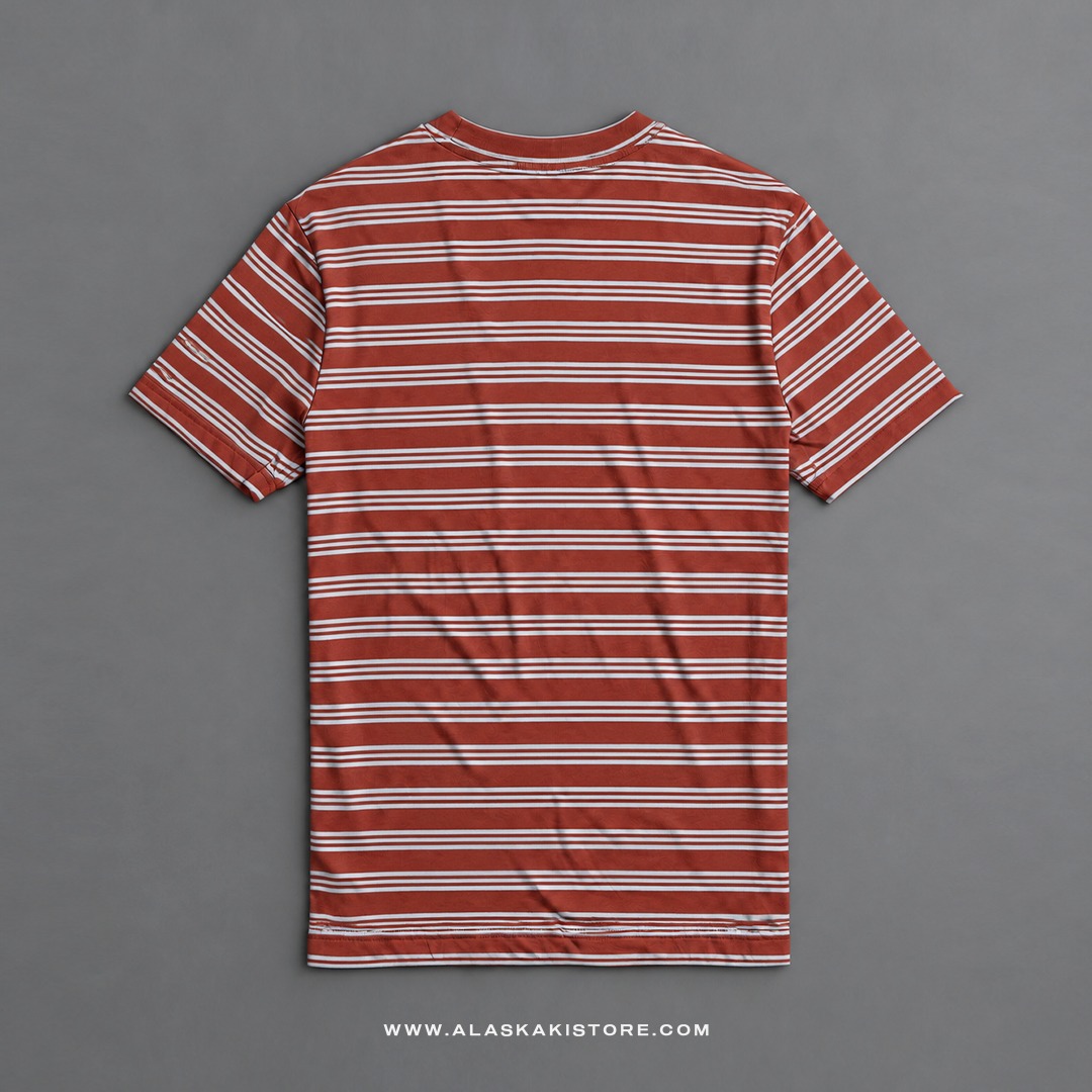 Pocket Tees Stripe Terracotta GA4084
