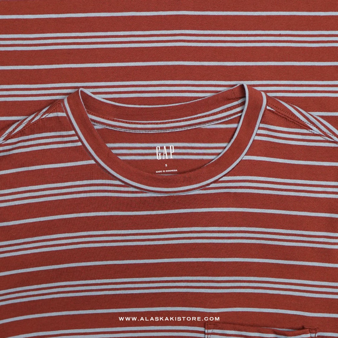 Pocket Tees Stripe Terracotta GA4084