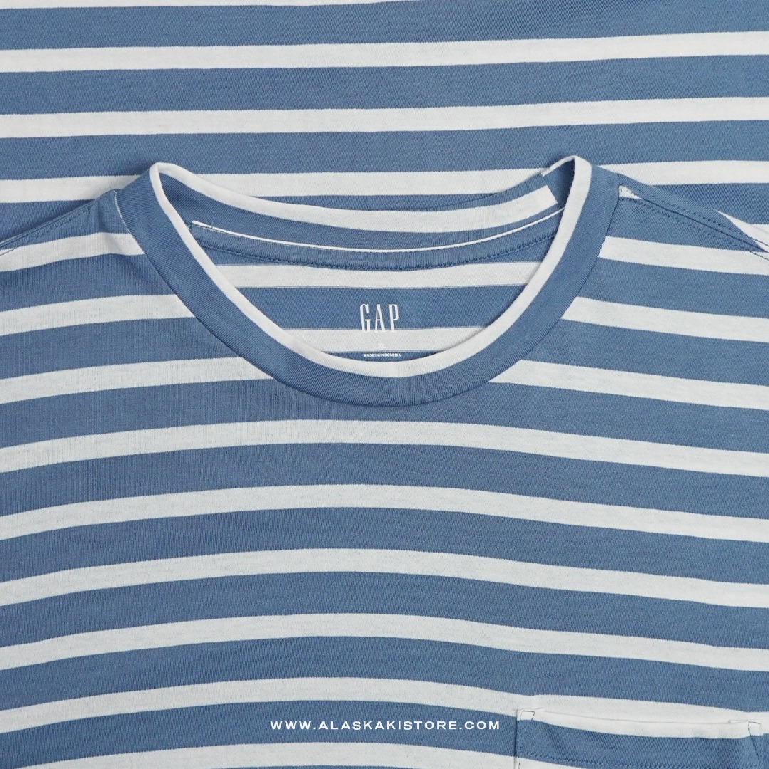 Pocket Tees Stripe Blue GA4086