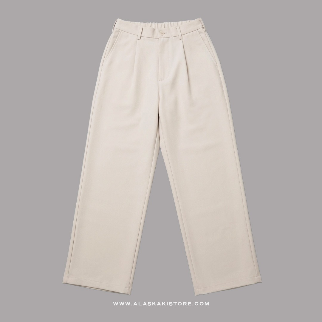 Wide Loose Pants Beige GU5028