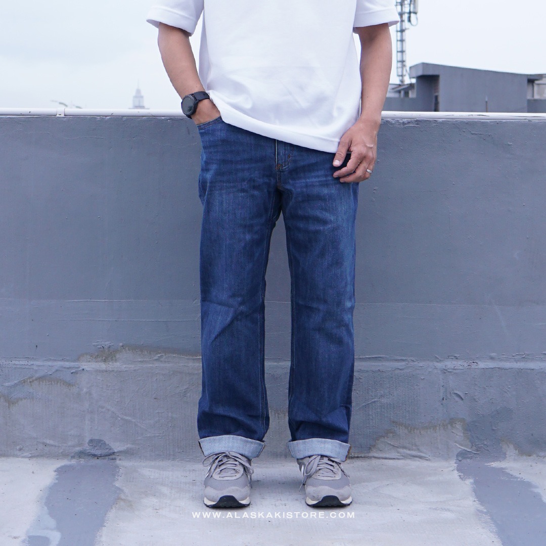Relaxed Fit Denim Workpants Blue Washed DL5020