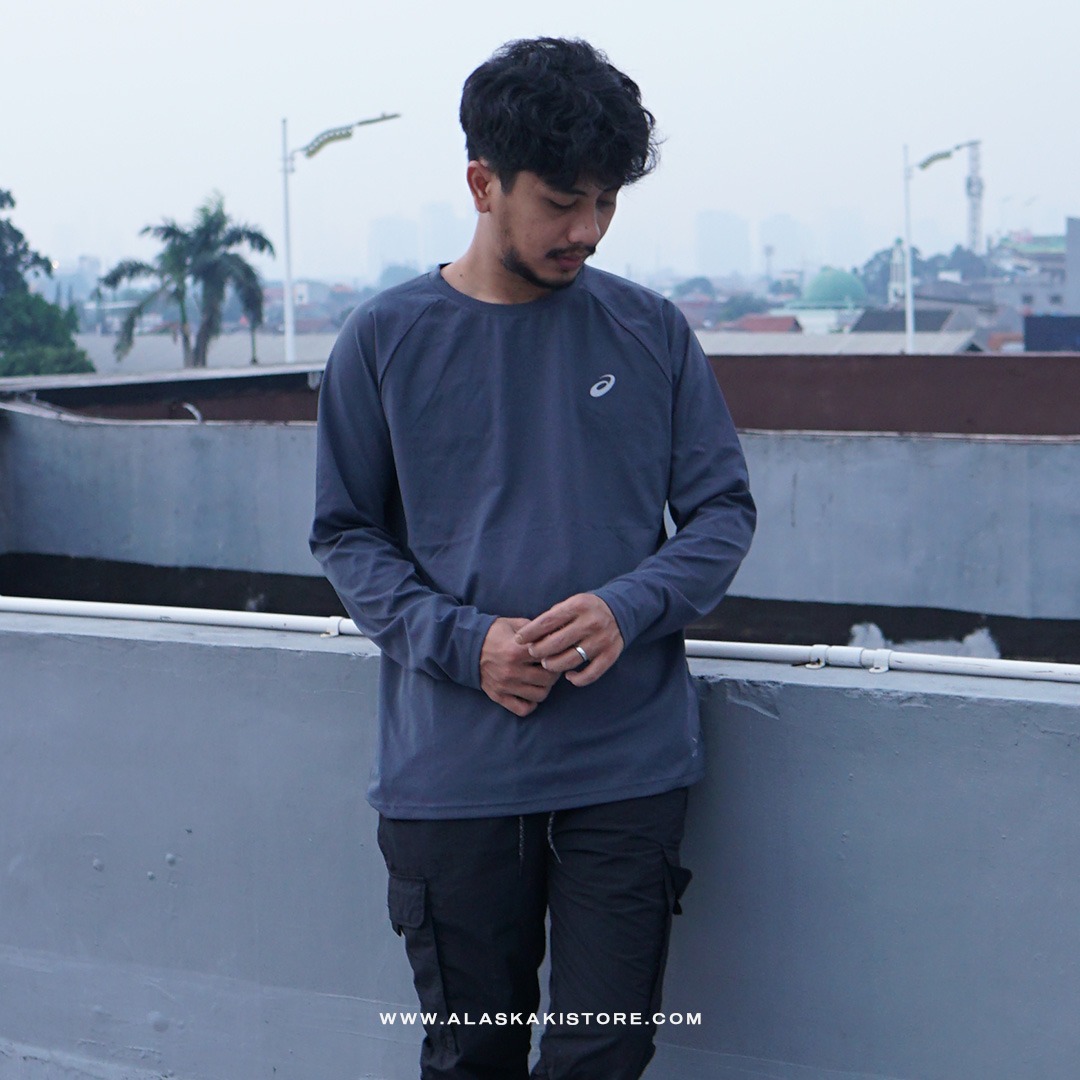 Long Sleeve Running Shirt Grey AS4005