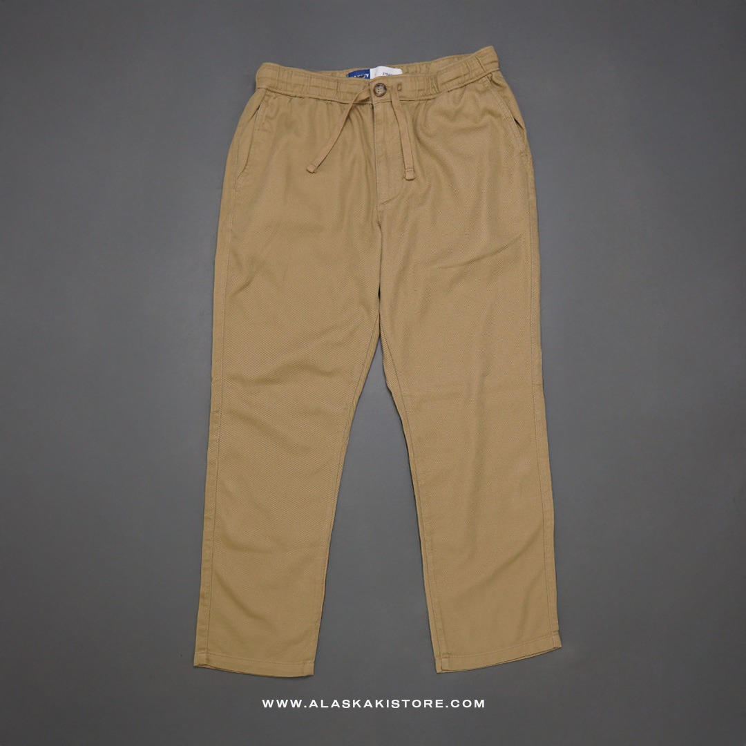 Straight Fit Linen Pants Brown ON5104