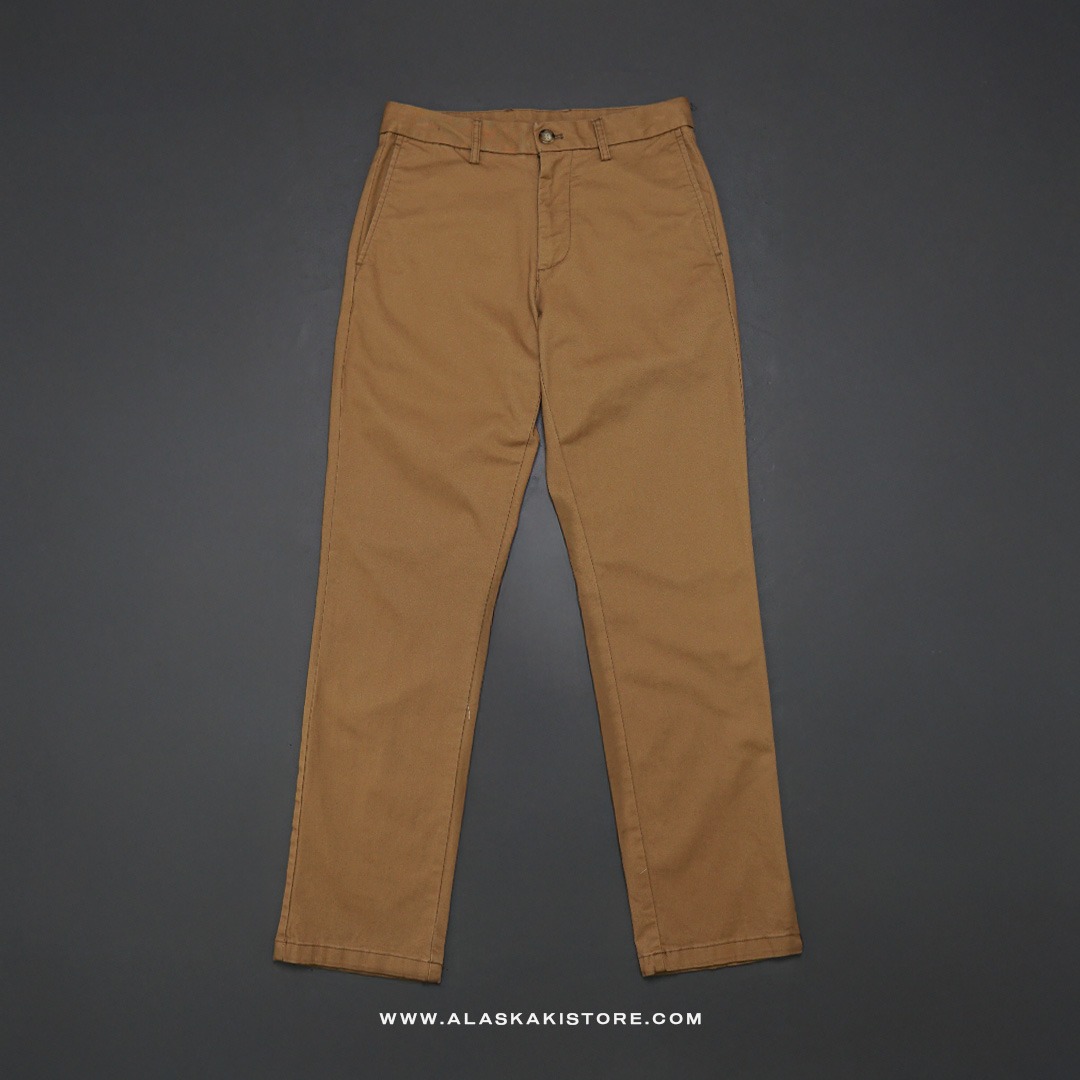 Straight Fit Chino Pants Brown ON5081