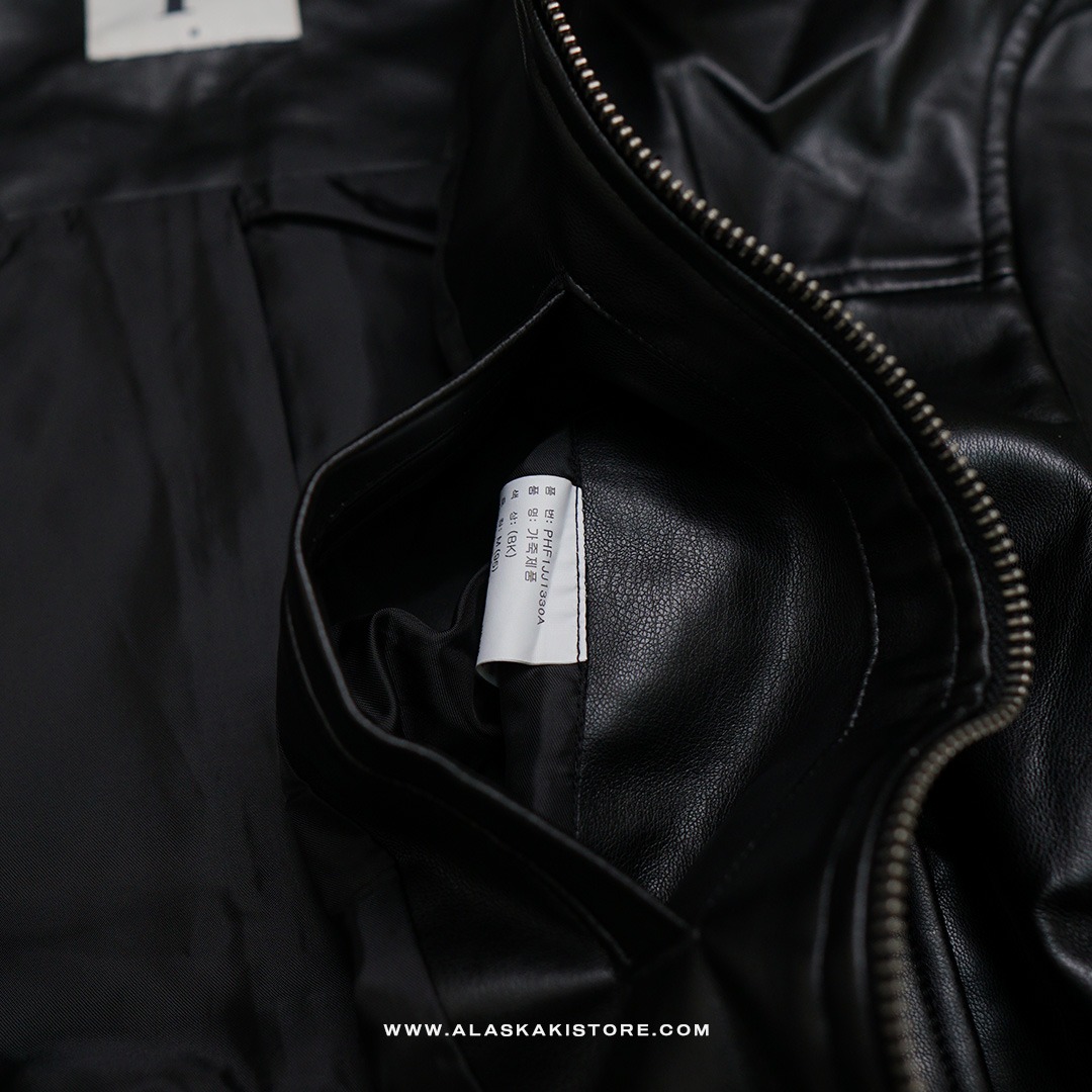 Faux Leather Bomber Jacket PH1004
