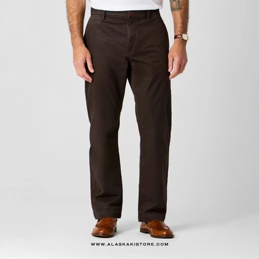 Classic Fit Chino Pants Dark Brown FT5033
