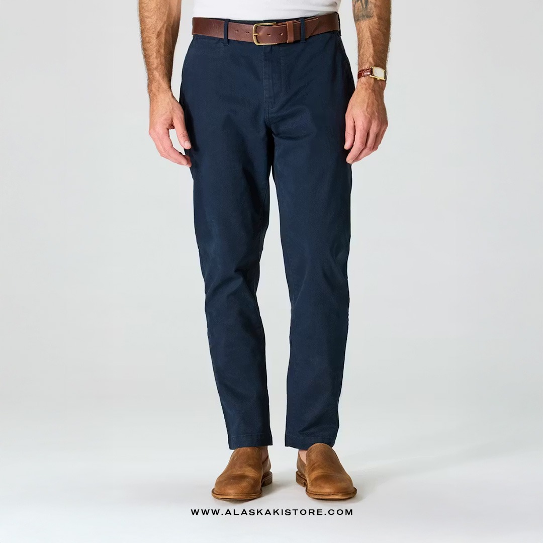 Athletic Tappered Fit Chino Pants Navy FT5029