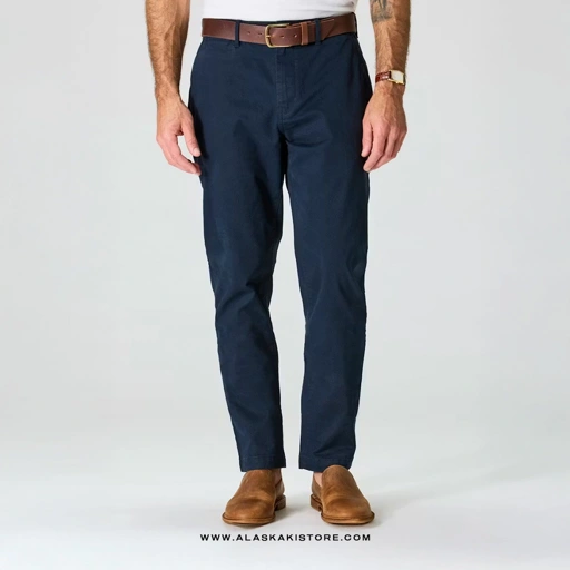 Image of Athletic Tappered Fit Chino Pants Navy FT5029