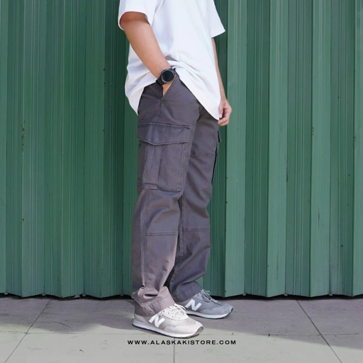 Loose Cargo Pants Grey ON5109
