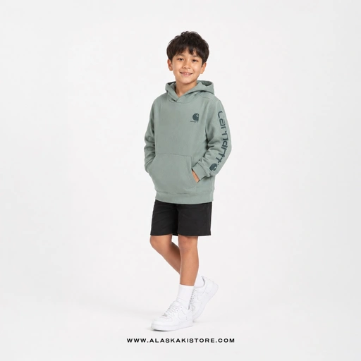 Image of Pullover Hoodie Toddler Green CR1019