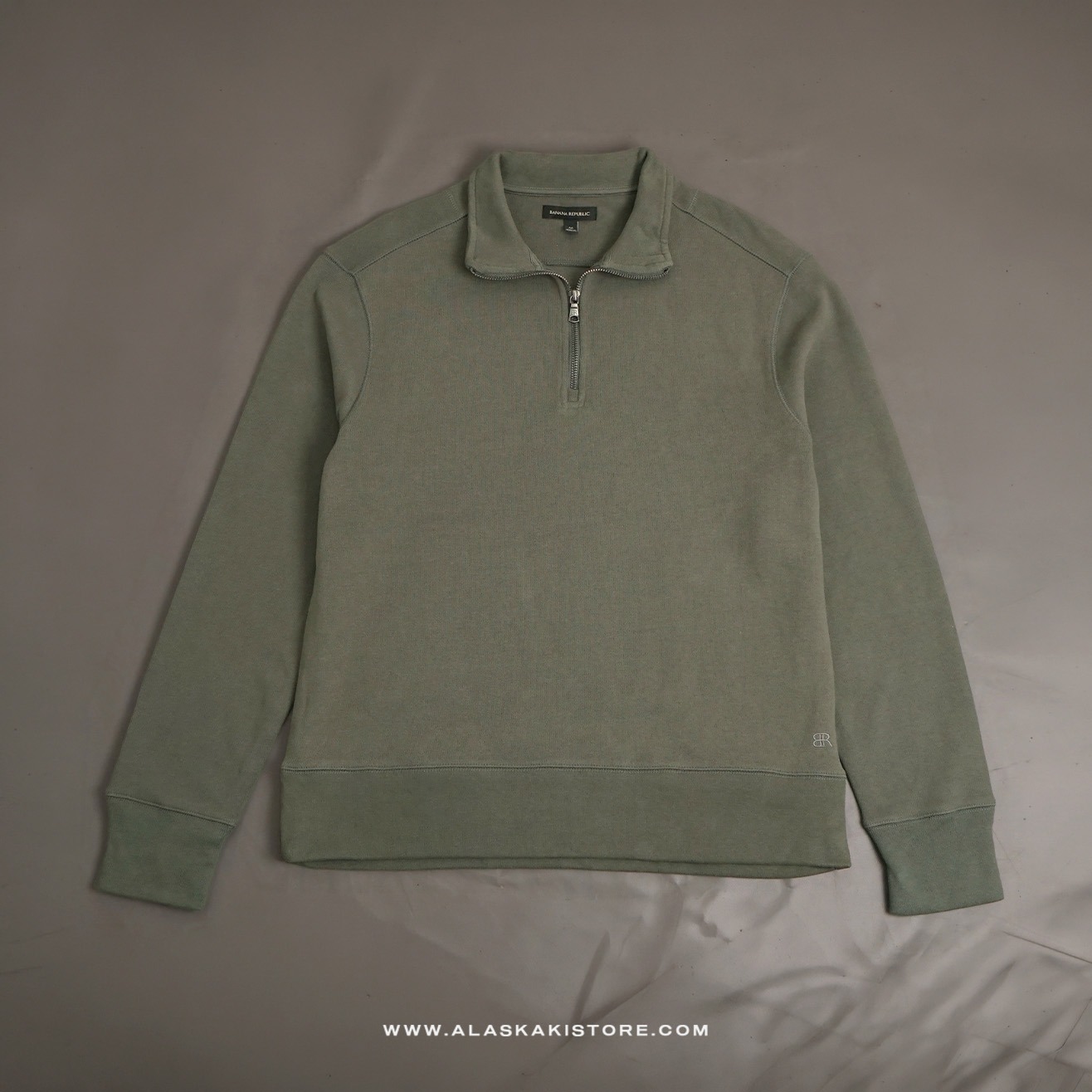 Half Zip Sweatshirt Olive BR7002