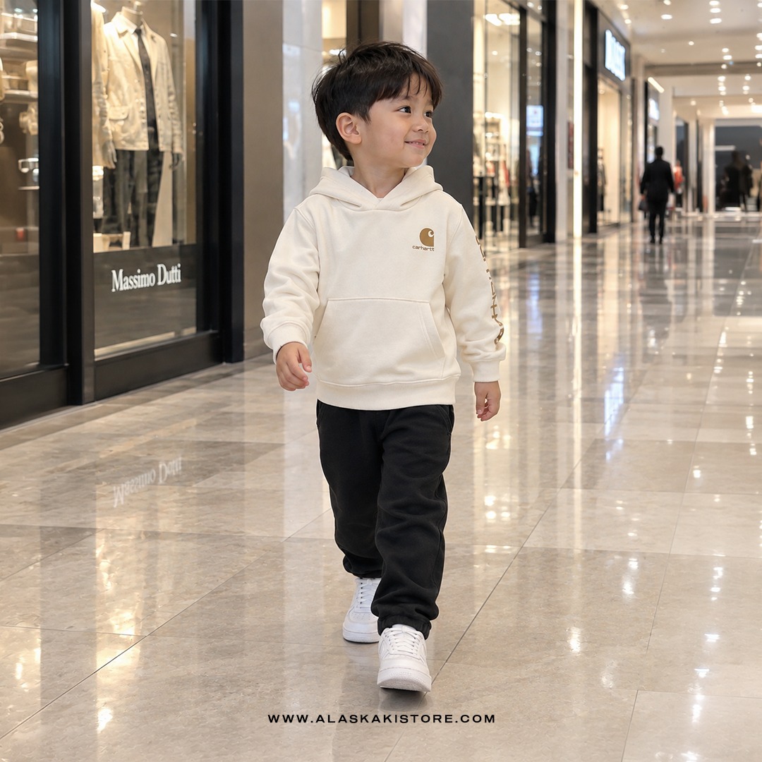 Pullover Hoodie Toddler Beige CR1021