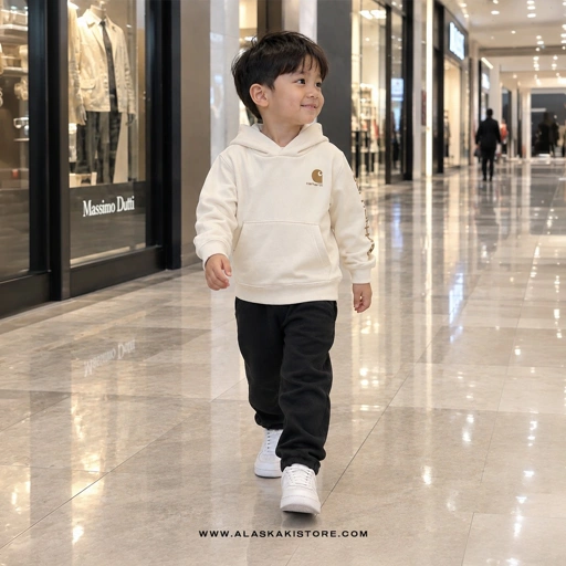 Pullover Hoodie Toddler Beige CR1021