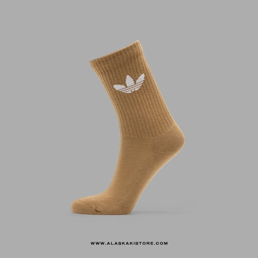 Trefoil Crew Socks Brown AD9017
