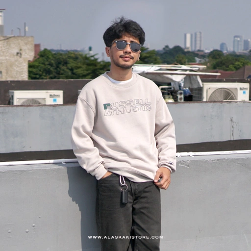 Image of Crewneck Sweatshirt Khaki RS7003