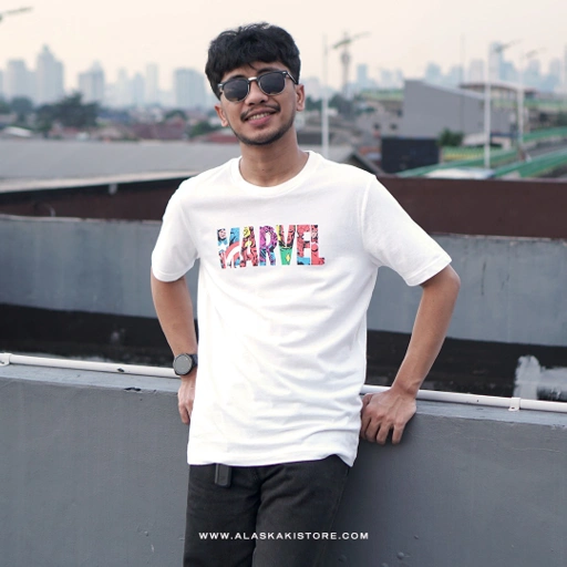 Image of Printed Tees Marvel White ON4017