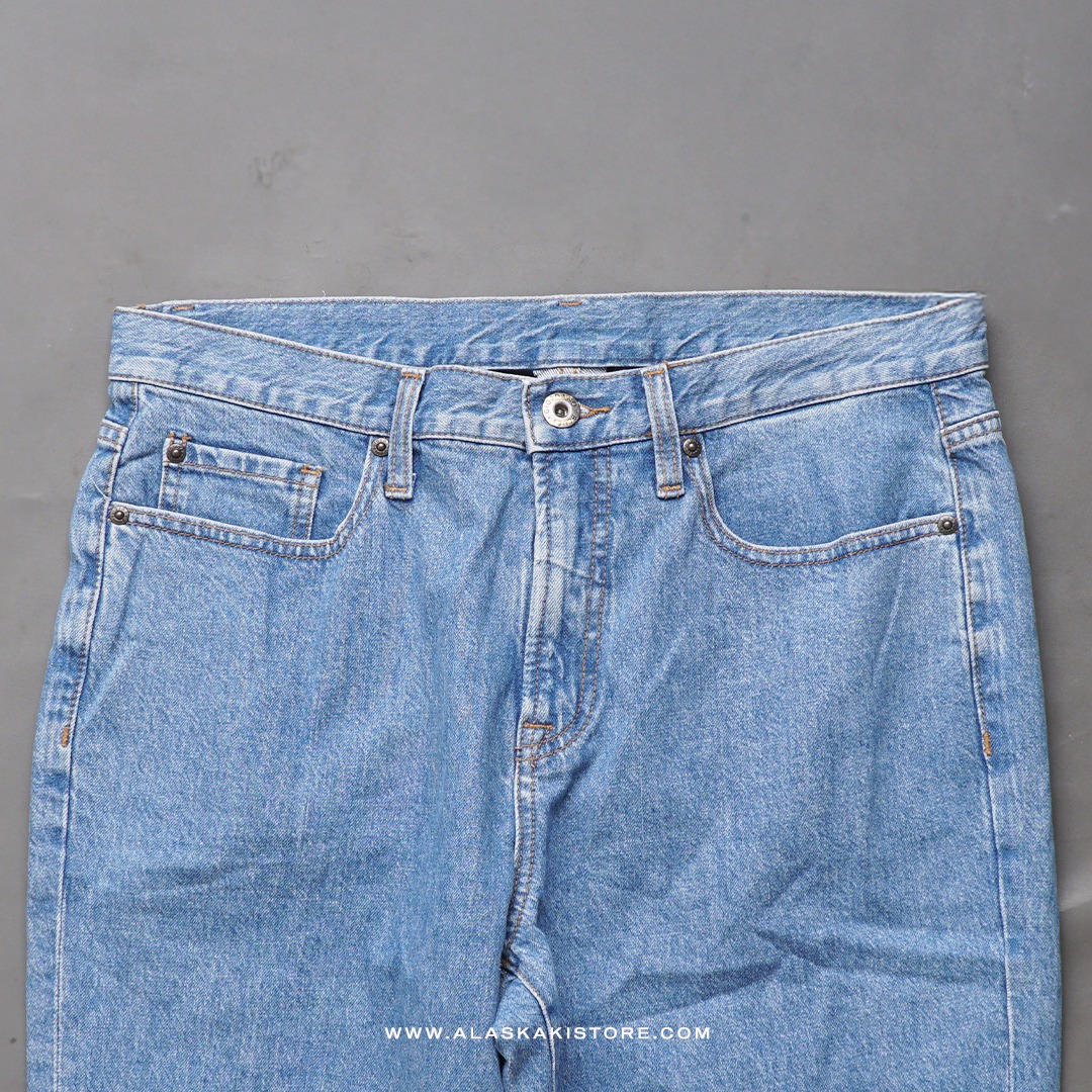 Regular Tapered Denim Jeans Light Blue GI5001