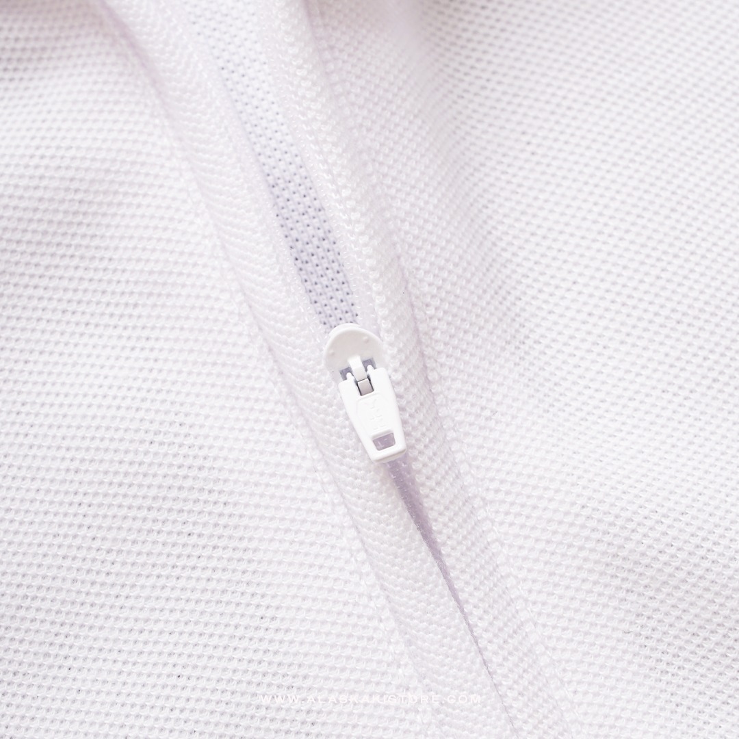 Half Zip Polo Shirt by Common Issue White CI4042