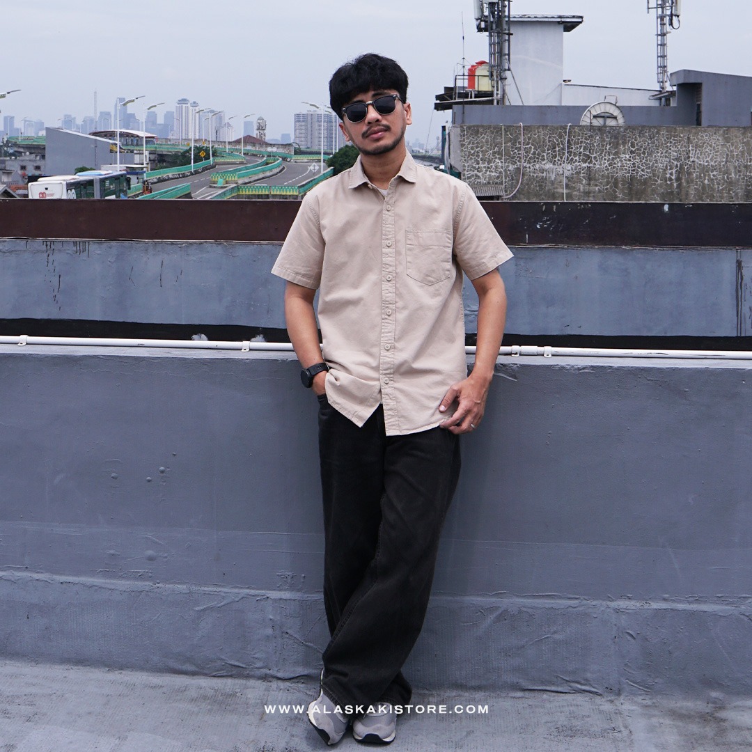 Slim Short Sleeve Shirt Khaki WR2011