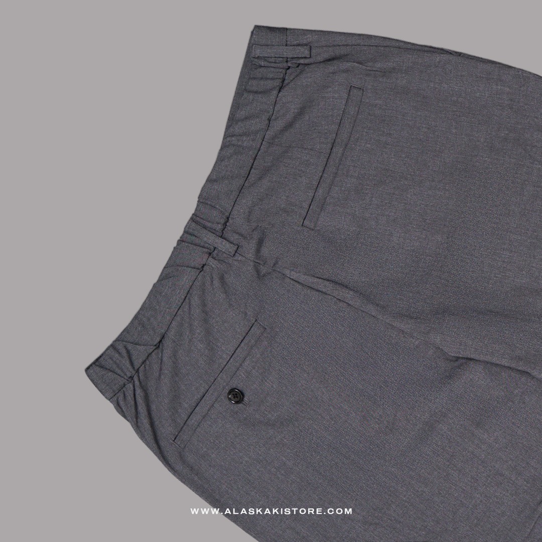 Stretch Easy Ankle Pants Dark Grey GU5030