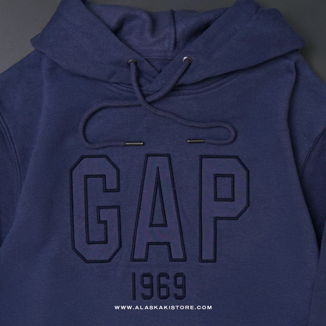 Fleece Pullover Hoodie Navy GA1046