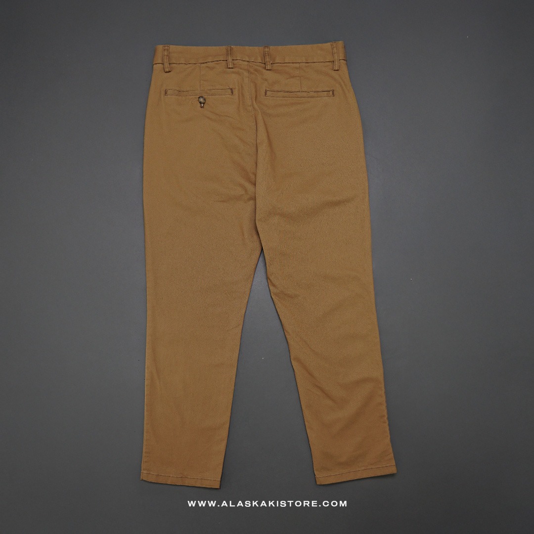 Straight Fit Chino Pants Brown ON5081