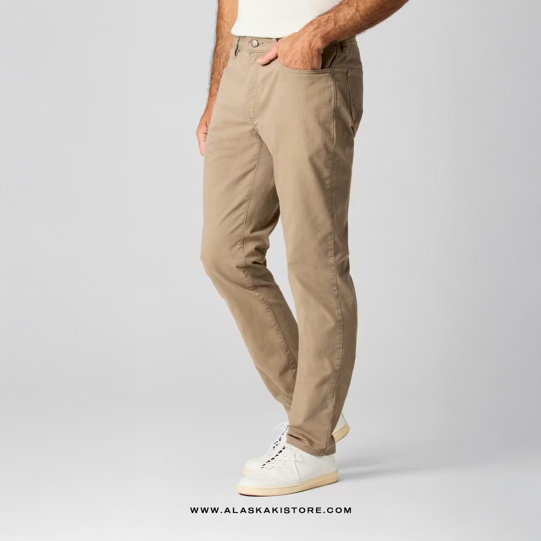 Twill Pants Slim Fit Khaki FT5020