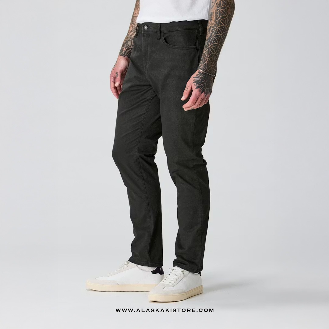 Twill Pants Athletic Tappered Fit Charcoal FT5014