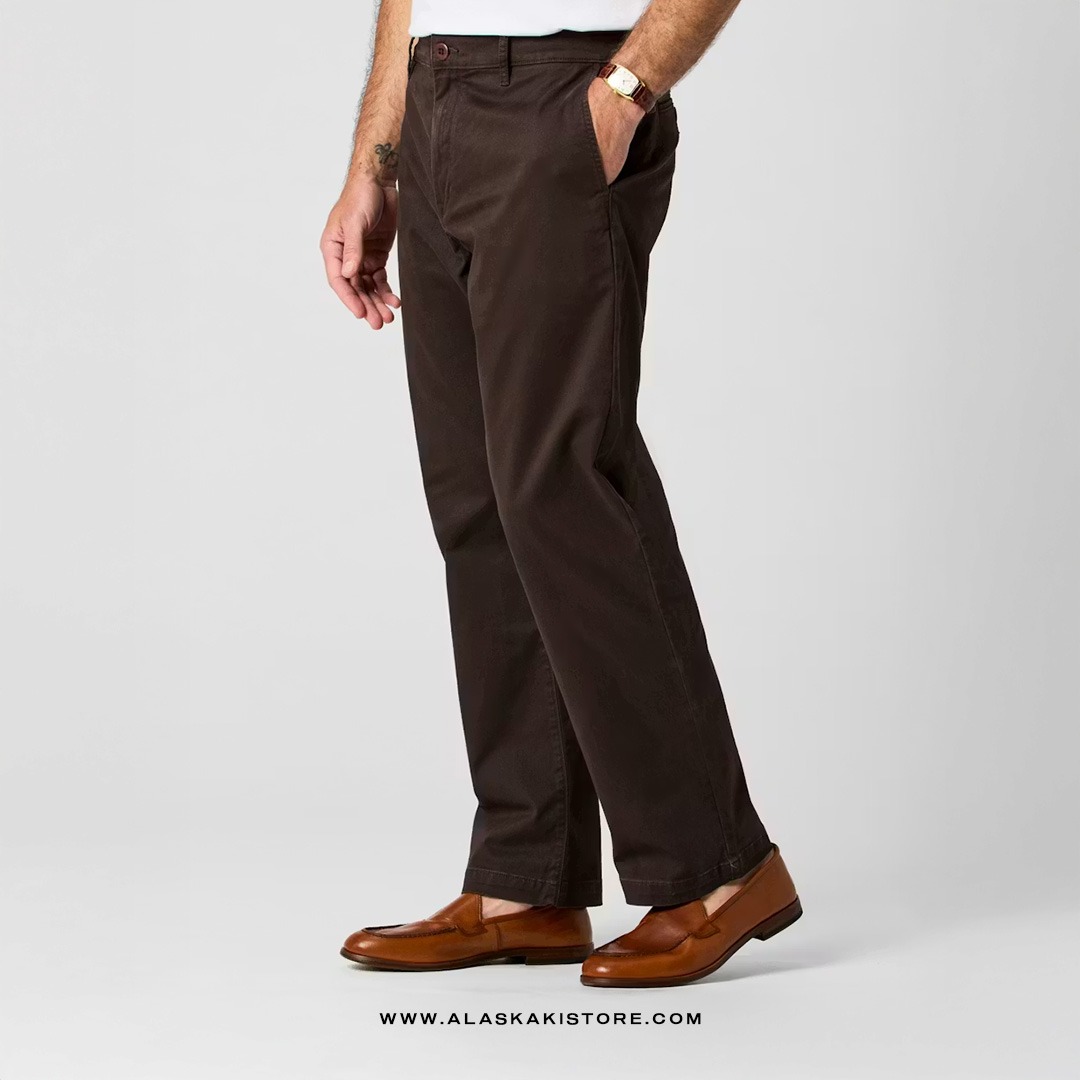 Classic Fit Chino Pants Dark Brown FT5033