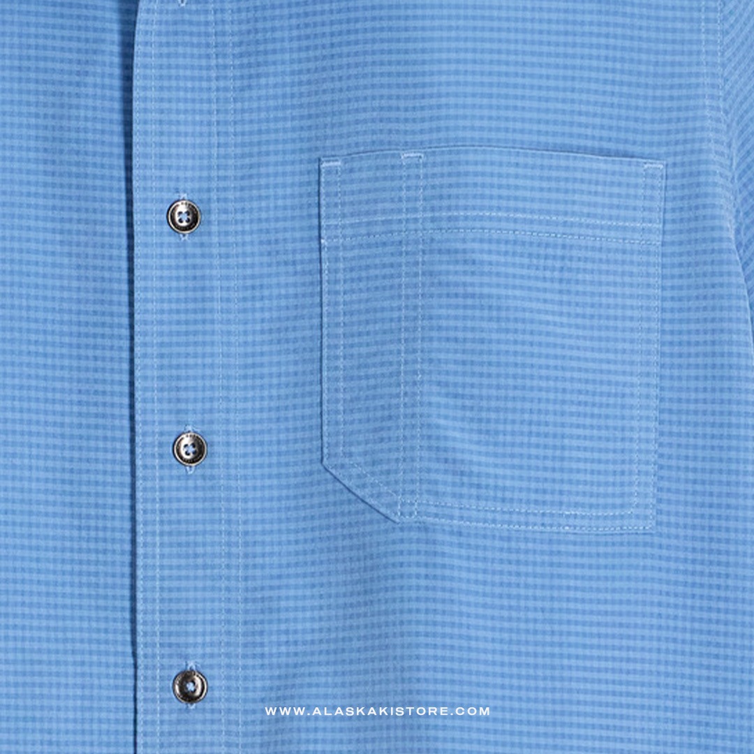 Pucker Dry Short Sleeve Shirt Blue RR2002