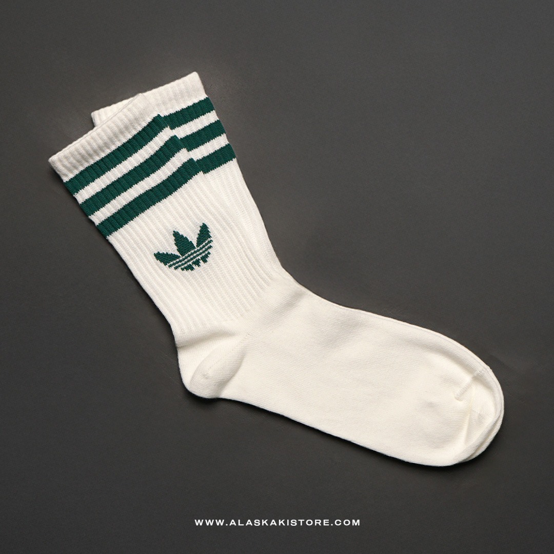 Stripes Crew Socks Green Stripe AD9007