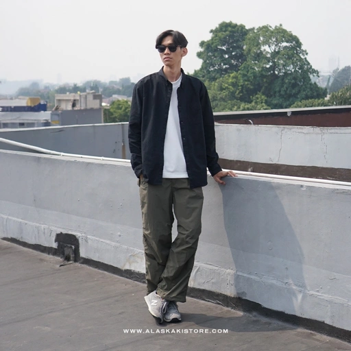 Regular Fit Oxford Shirt Black HM2031