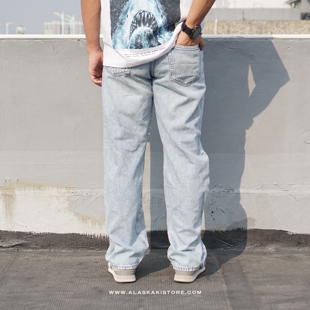 Loose/Relaxed Fit Jeans Light Washed GA5025