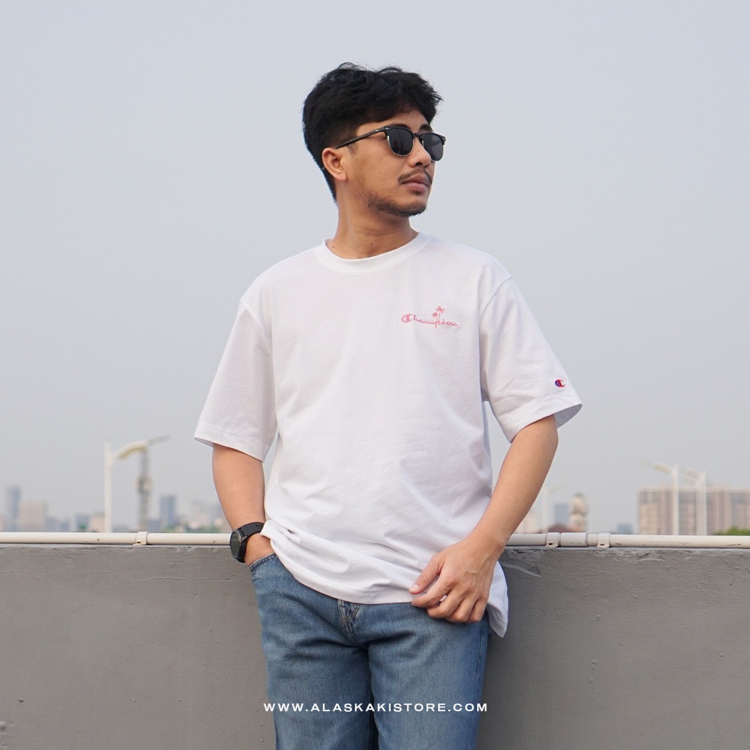 Printed T-shirt by Chmpion White CH4096