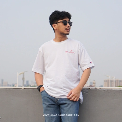 Printed T-shirt by Chmpion White CH4096